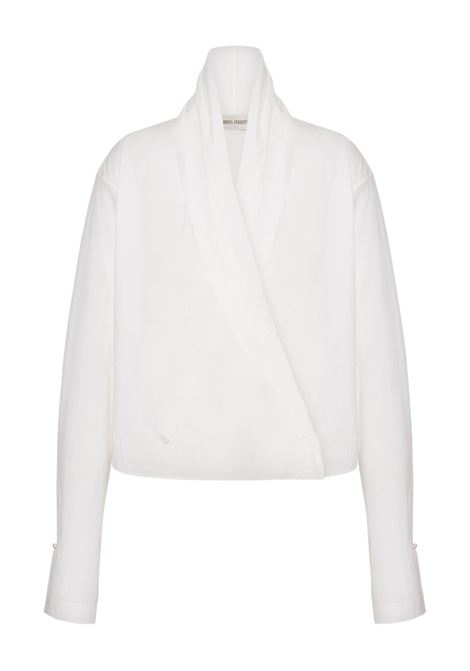 Blusa con design a portafoglio in bianco Alberta ferretti - donna ALBERTA FERRETTI | 020666280001